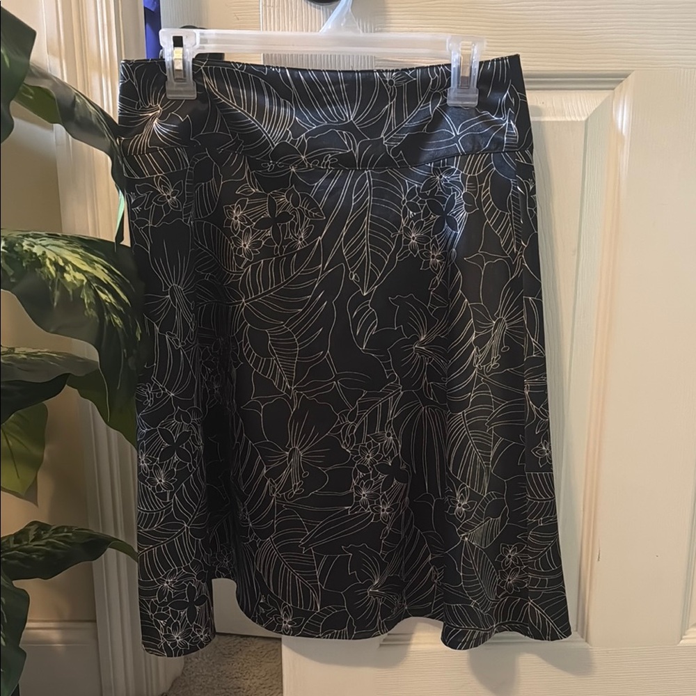HeartSoul Black Floral Mini Skirt